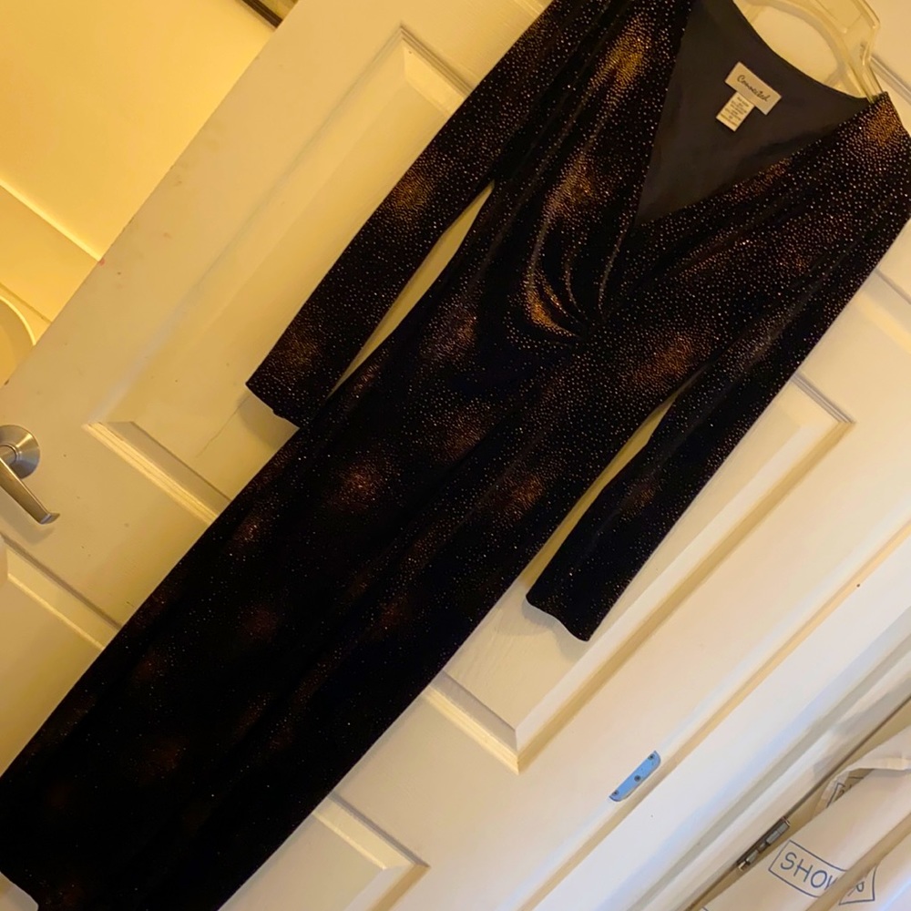 Vintage Gold Party Dress Size 12